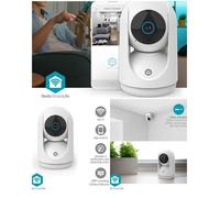 Caméra de surveillance intérieure - NEDIS - SmartLife - 3MP 1296p - Motorisée panoramique/inclinable - Vision nocturne 10 m