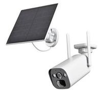 Caméra de surveillance LAN Indexa WR120BA-SOLAR 4 MP avec batterie et panneau solaire – Caméra d'extérieur sans fil avec vision nocturne etvia une application