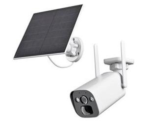 Caméra de surveillance LAN Indexa WR120BA-SOLAR 4 MP avec batterie et panneau solaire – Caméra d'extérieur sans fil avec vision nocturne etvia une application