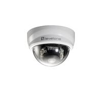 LevelOne FCS-3101 Caméra IP Dôme 2MP 1920x1080 H.264 PoE Int/Ext Vision Nocturne 10m Micro SD Logiciel 64 canaux ONVIF