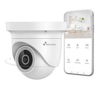 Caméra de surveillance Nivian NVS-IPC-0H4D-L 2K Vision Nocturne Intérieur et Extérieur Détection IA Audio Bidirectionnel Contrôle Vocal