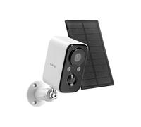 Caméra de surveillance + Panneau solaire 1.5W Détection PIR Étanche IP65 Blanc / Noir