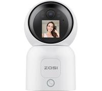Caméra de surveillance pour bébé - Écran 1,44 pouces - Appel vidéo WiFi 2,4 GHz/5 GHz - Mise au point automatique - Caméra de surveillance IP intelligente sans fil - HD 4 MP