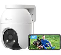 Caméra de surveillance PTZ 4MP - Caméra IP Wi-Fi extérieure - Détection de personnes et véhicules - Audio bidirectionnel - Vision nocturne couleur 2K+
