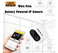 Caméra de surveillance rechargeable - sans fil Wifi IP - usage intérieur et extérieur - Full HD 1080p - batterie rechargeable - Waterproof IP66 - vision nocturne - détection de mouvements - autonomie 