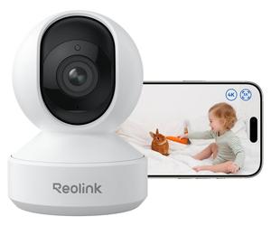 Caméra de surveillance Reolink 4K PTZ, Wi-Fi, pour intérieur, zoom optique 3x, fonction babyphone