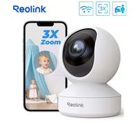 Reolink 4K 8MP bibande Wi-Fi 6 Caméra de surveillance PTZ pour bébé Intérieur, Auto-tracking, Zoom 3X, Panoramique & inclinaison, Détection de personnes/d'animaux/de cris
