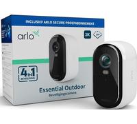 Caméra de surveillance - Sans fil, pour extérieur - Vidéo 2K HD - Vision nocturne couleur - Éclairage et sirène - Compatible avec la maison connectée