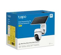 Tapo Caméra de surveillance TC90 + panneau solaire – panoramique, 2K QHD, Wi‑Fi, vision nocturne