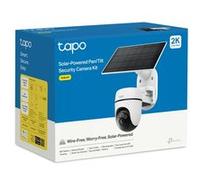 Tapo Caméra de surveillance TC90 + panneau solaire – panoramique, 2K QHD, Wi‑Fi, vision nocturne
