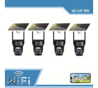 Caméra de surveillance solaire - Caméra de surveillance intelligente - Caméra sans fil - Caméra d'extérieur