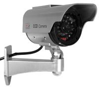 Caméra de surveillance solaire factice réaliste avec LED clignotante, pour une utilisation intérieure et extérieure