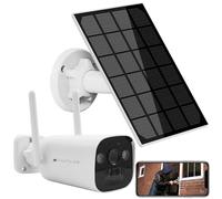 VisorTech Caméra de surveillance solaire sans fil 2K DSC-500.cam pour enregistreur DSC-500.nvr