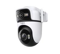 TP-Link Tapo C545D Nouvelle caméra de surveillance à double objectif pour l'extérieur, Caméra de sécurité IP, Extérieur, Avec fil & Sans fil, Plafond/mur/barre, Blanc, Sphérique