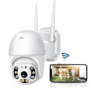 Caméra de surveillance Wi-Fi sans fil entièrement étanche, avec une haute résolution HD 1080p