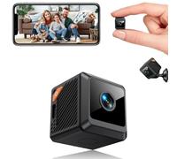Caméra de Surveillance WiFi 4K Intérieur/Extérieur, Caméra Espion Bluetooth avec Vision Nocturne, Mini Camera Espion, Connexion Rapide & Enregistrement Continu, Stockage Cloud SD, Détection Mouvement