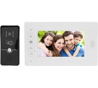 Caméra de vidéosurveillance d'intérieur avec écran LCD 7 pouces pour villa, grand angle 120°, vision nocturne, 720p (UE)