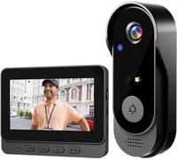 Caméra de vidéosurveillance sans fil, connexion 2,4 GHz, visiophonie, vision nocturne, étanche IP66, double audio