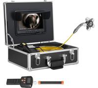 Caméra d'égout Caméra pour conduits à nivellement automatique de 50 mètres avec localisateur 512 Hz et zoom 36X