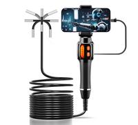 Caméra d'examen industrielle USB C avec câble semi-rigide et contrôle ergonomique, endoscope industriel étanche