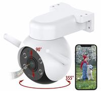 7Links Caméra d'extérieur motorisée Pan-Tilt 4K connectée IPC-760