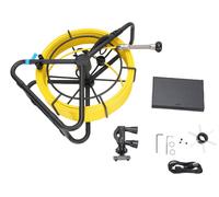 Caméra d'inspection de canalisations de 50 mètres (18 mm) avec endoscope, enregistrement vidéo 1080p sur un écran de 5 pouces, enregistreur DVR équipé de 6 LED et d'une carte mémoire de 32 Go