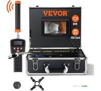 Caméra d'inspection de tuyaux Caméra de canalisation 1000TVL Endoscope 30m Industrie 16GB Carte SD 512Hz Localisateur 480P Moniteur couleur Dvr 4500mAh