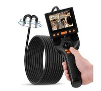 Caméra d'inspection d'endoscope automobile Écran 3,5 pouces 720 ° Rotation à 4 voies Endoscope articulé Sonde IP67 avec lumière LED 8(1m,Lens 5.5mm)