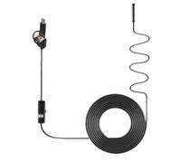 CaméRa D'Inspection D'Endoscope Industriel 3-En-1 pour Endoscopes IntéGré 6 LED IP67 Etanche Endoscope USB Type-C pour Smartphones