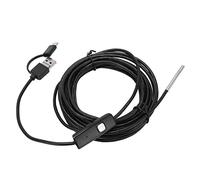 Caméra d'inspection, Endoscope 3,9 mm IP67 étanche 6LED réglable pour l'industrie pour Pipeline pour Voiture pour téléphone Portable(Fil Dur, 3,5 m)