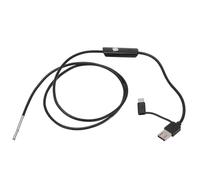Caméra D'inspection Endoscopique 3,9 Mm avec 6 Lumières LED pour L'entretien électrique du Moteur de Voiture USB Type C pour, PC (Cordon souple 3,5 m)
