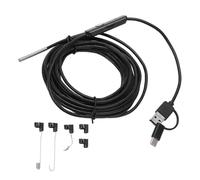 Caméra d'inspection endoscopique HD 3,9 mm Objectif IP67 Endoscope avec 6 lumières LED réglables pour entretien d'équipement industriel automobile Matériau ABS Alimenté par USB (câblé 10 m)