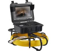 Caméra d'inspection endoscopique PRO - Caméra pour tuyaux - écran 9 pouces - 70 m de longueur de câble - 6 heures d'autonomie - Caméra professionnelle pour l'inspection des eaux usées et des tuyaux