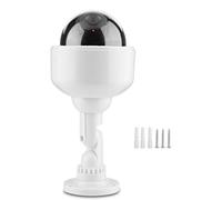 Caméra Dôme, Caméra de sécurité Factice à Rotation à 360 °, Forme de Dôme, Fausse Caméra de sécurité Clignotante avec Lumière LED Flash