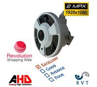 Caméra Grand Angle AHD 2MPX 1080P 1.7 Mm Filtre Mécanique FULL HD Fisheye