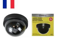 Caméra Dôme Vidéo Surveillance Factice LED Rouge Dissuasion Magasin Commerce