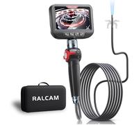 Ralcam Endoskopkamera mit Licht Endoscope Camera - Endoskop 8,5 mm Inspektionskamera 4,3" HD 1080P Rohrkamera, Kameras mit 10 LED, IP67 Wasserdicht 2M Halbstarre Kabel Teleskopkamera Kfz Werkzeug