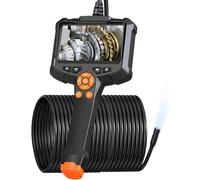 Caméra Endoscopique 20M, AOPICK Endoscope Camera avec Écran IPS 4,3 Pouces, 1080P HD Camera Canalisation avec 8 lumières LED, Caméra d'inspection, IP67 étanche, Câble Semi-Rigide