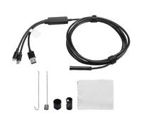 Caméra endoscopique 4 en 1, 200 W, 3 m de câble, étanche IP67, 6 LED réglables, compatible iOS et Android, pour l'inspection de canalisations.