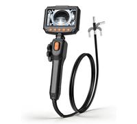 Caméra endoscopique avec écran – Caméra d'inspection, caméra pour canalisations – Tête de caméra articulée à 2 axes – Étanchéité IP67 – Écran de 10,9 cm – Câble de 1,5 m – Embout de 8 mm – Batterie de