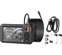 Caméra endoscopique avec lumière, écran IPS 4,3 pouces, angle de vision 170 degrés, IP67, étanche, endoscope HD, canalisation flexible, 10 m