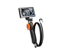 VEVOR Endoscope Articulé Bidirectionnel 180° 6,4 mm Caméra Endoscopique | Pour Inspection Automobile Vidange Canalisation Plomberie, Écran IPS, 8 LED, Zoom 8X, IP67, avec Câble 1,5 m, Carte 32 Go