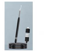 Caméra endoscopique, Caméra d'endoscope Nettoyage de l'oreille 3in1 Type -C usb Otoscope visuel 5.5mm / 3.9mm 0. 3MP 6e Cuillère d'oreille à oreille ds(Blauw)