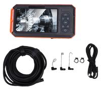 Caméra endoscopique industrielle, écran IPS de 5 pouces, résolution HD 1080P, double objectif de 7,9 mm, indice de protection IP67, inspection étanche de tuyaux avec câble semi-rigide de 5 mètres