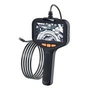 Caméra endoscopique industrielle simple/double, Endoscope portatif LCD de 4.3 pouces, caméra serpent d'égout étanche IP67 HD1080P 8mm Haute résolution, faible erreur(1 camera 2m)