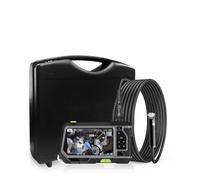 Caméra endoscopique, NTS500 5. mm double et trois Endoscope objectif industriel 2 0MP Caméra d'inspection pouces 128 0P LCD HD imperméable à l'eau avec 6 LED(3m,5.5mm Dual Lens)