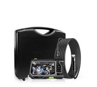 Caméra endoscopique, NTS500 5. mm double et trois Endoscope objectif industriel 2 0MP Caméra d'inspection pouces 128 0P LCD HD imperméable à l'eau avec 6 LED(3m,8MM Dual Lens)