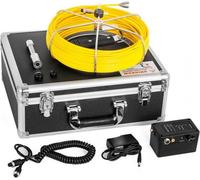 Caméra endoscopique tubulaire - 50m de câble - 7" LCD - HD 1000 TVL - IP68 - DVR & Nightlight LED - Inspection professionnelle