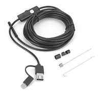 Caméra Endoscopique USB 3.0, Objectif 5.5mm, 6 Lumières LED, étanche IP67, Câble 5M, Lentille Résistante à l'eau, pour Inspection et Diagnostic