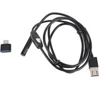 Caméra endoscopique USB - Caméra d'inspection - Tête de caméra de 8 mm - 1080p - Étanche IP67 - Câble de 1 m - Pour la réparation automobile et l'inspection des soudures - Noir